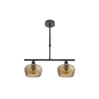Lámpara Estela de Fabrilamp / Abrila con tulipas de cristal tallado, referencia 196852002