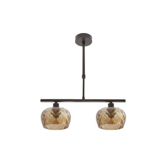 Lámpara Estela de Fabrilamp / Abrila con tulipas de cristal tallado, referencia 196852002