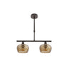 Lámpara Estela de Fabrilamp / Abrila con tulipas de cristal tallado, referencia 196852002