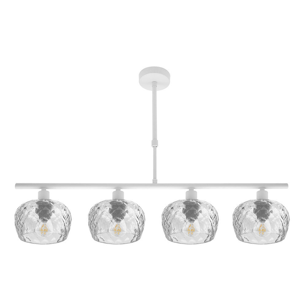 Lámpara de techo Estela Fabrilamp / Abrila con cristal tallado, ref. 196854001