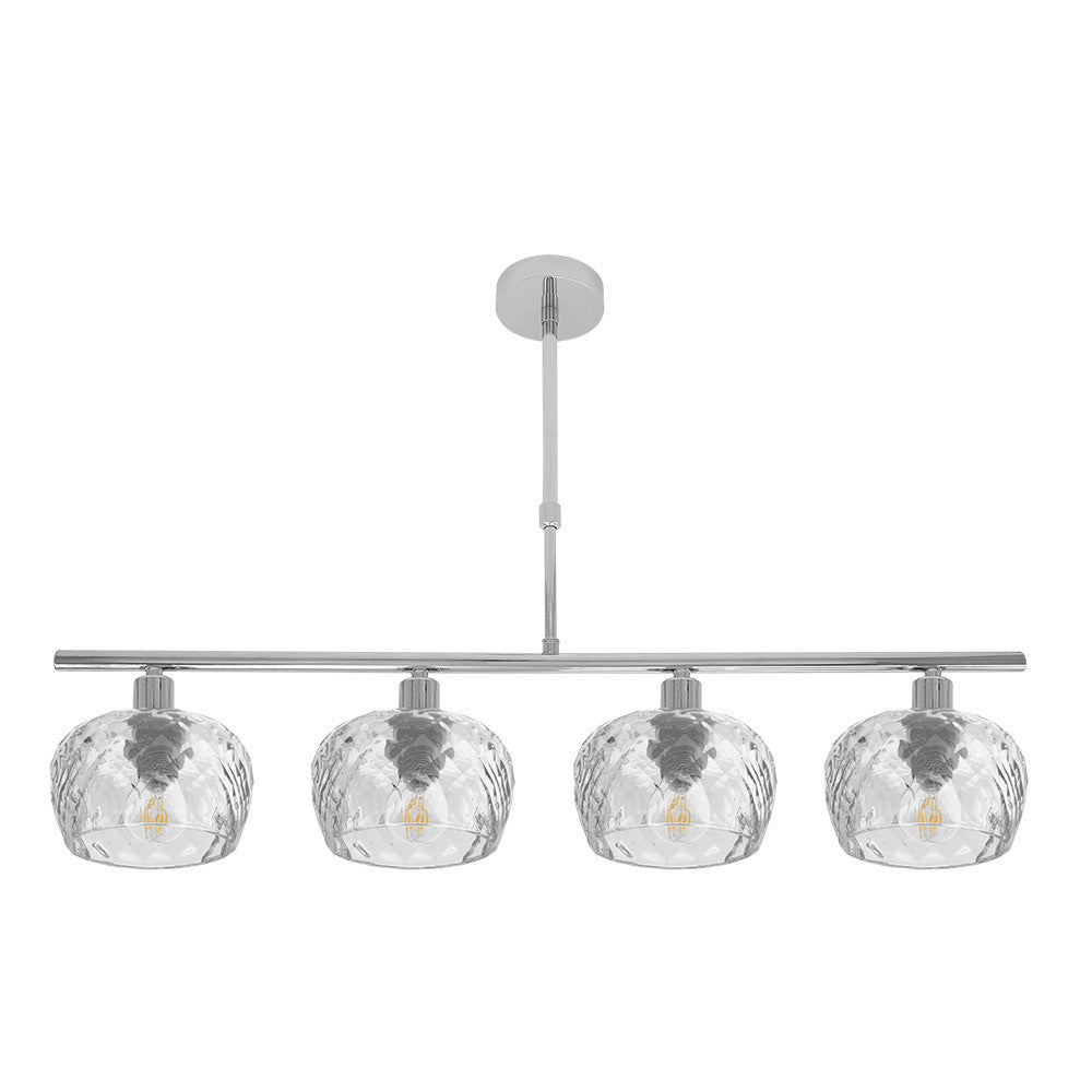 Lámpara de techo Estela Fabrilamp / Abrila 196854020 con cristal tallado y cromo