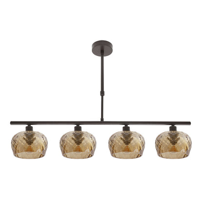 Lámpara de techo Estela Fabrilamp / Abrila cristal ámbar ref. 196854002