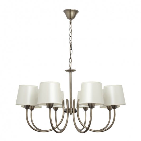 Lámpara de Techo Guadalajara 8 Luces E14 Fabrilamp - Cuero | Fabrilamp / Abrila · Ref. 121558014