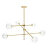 Lámpara de techo Jerusalen 6 luces bronce Fabrilamp / Abrila / 154656012