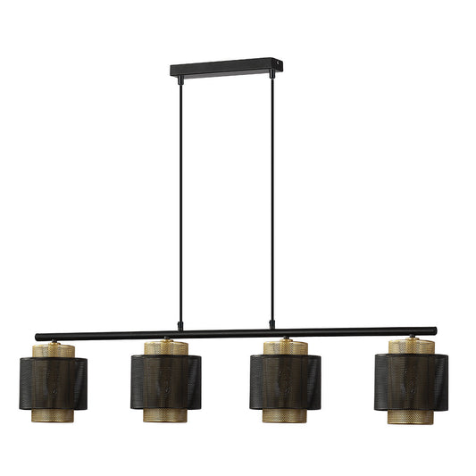 Lámpara Kyoto colgante vintage negro y oro Fabrilamp / Abrila - 153354016