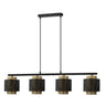 Lámpara Kyoto colgante vintage negro y oro Fabrilamp / Abrila - 153354016
