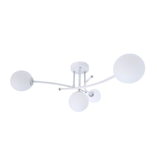 Lámpara de techo La Habana Fabrilamp / Abrila moderna blanco y cromo 154554001