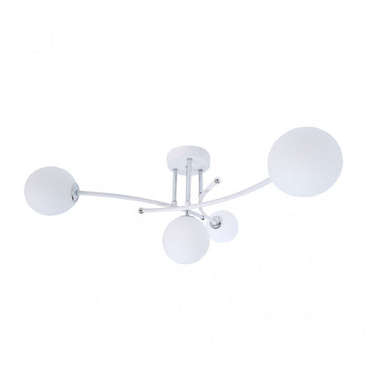 Lámpara de Techo La Habana 4 Luces G9 Blanco y Cromo Fabrilamp - vista principal | Fabrilamp / Abrila