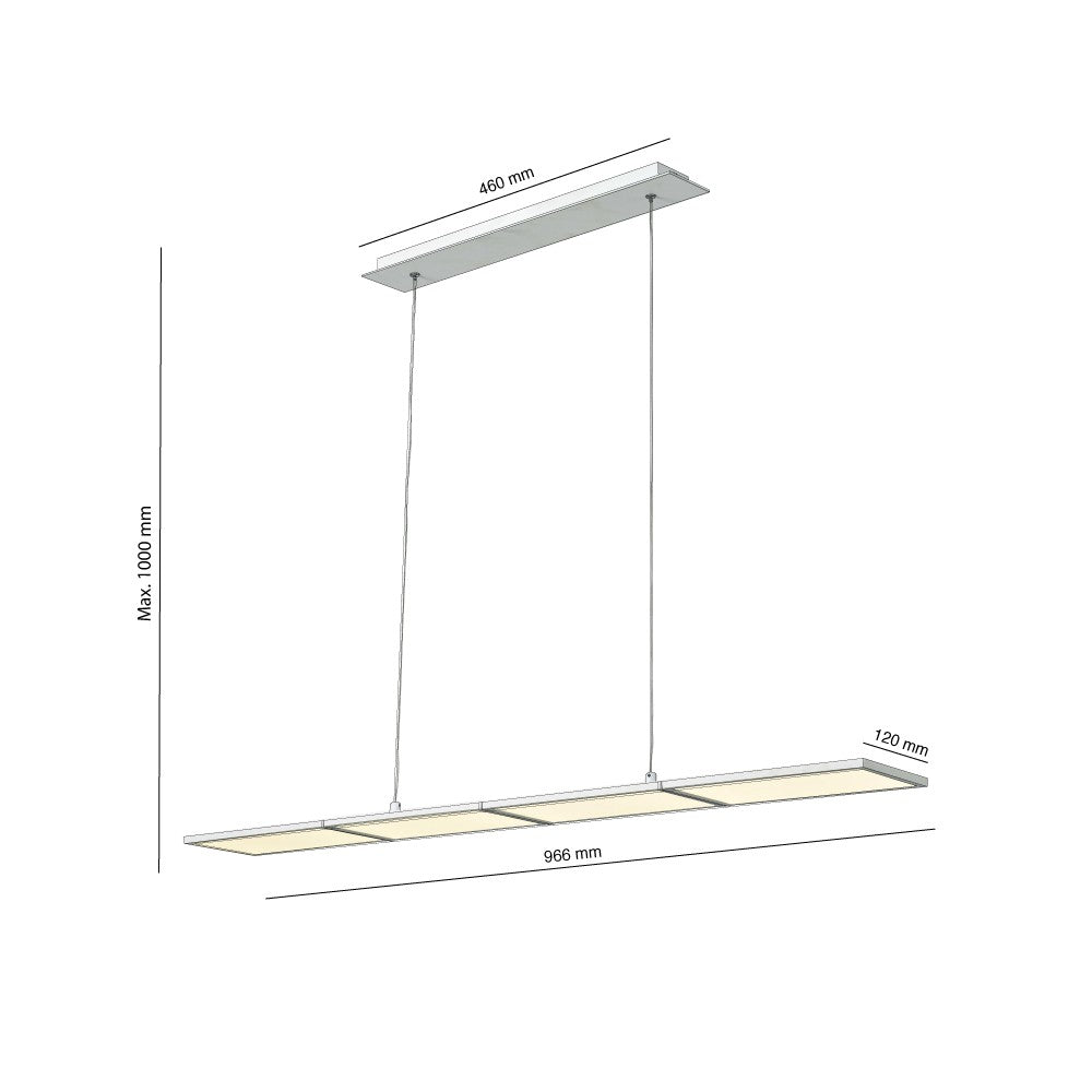 Lámpara de techo LED con 3600 lúmenes para iluminar tu hogar