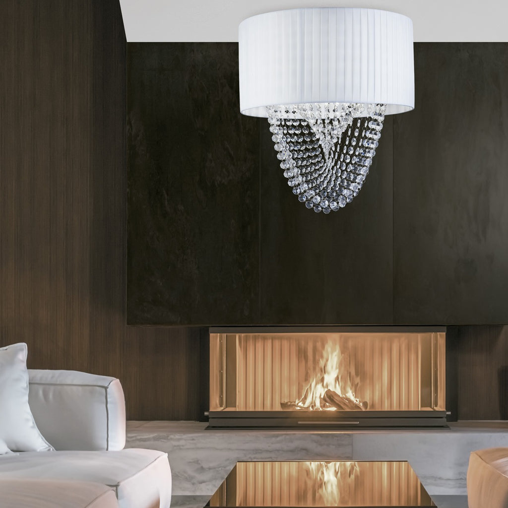 Medidas Lámpara Loran Blanca AJP/Alemar Ref. 10864 - luzguru.com
