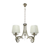 Lámpara colgante Luxor clásica Fabrilamp / Abrila, diseño en cuero y beige, 155255014