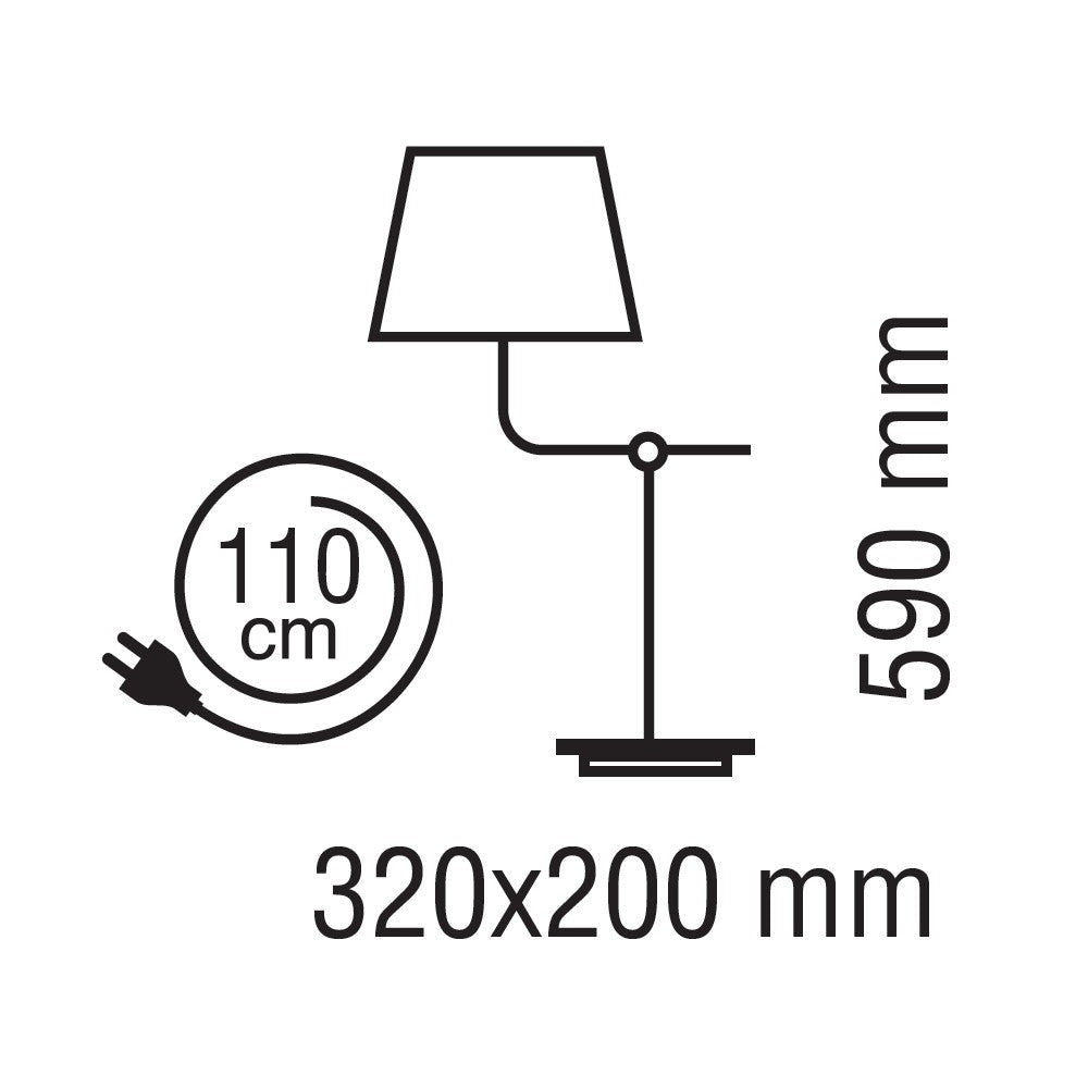 Elegante lámpara de mesa blanca y oro ideal para mesitas de noche