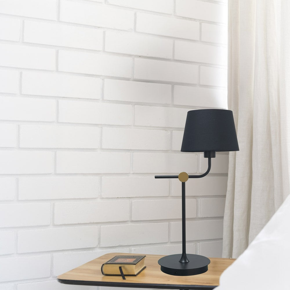 Lámpara de mesa Solor con casquillo E27 para luz personalizable
