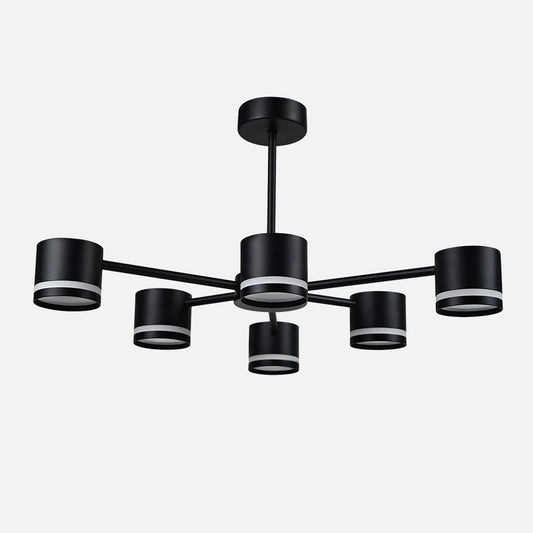Lámpara de techo Ortiga Fabrilamp / Abrila negra, ref. 253656009