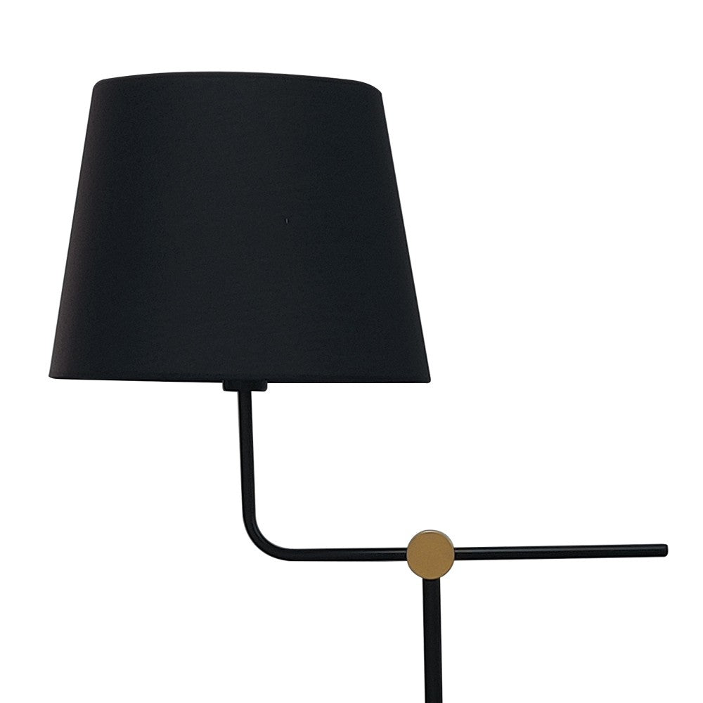 Lámpara de pie Solor fabricada en Metal color Negro y Oro