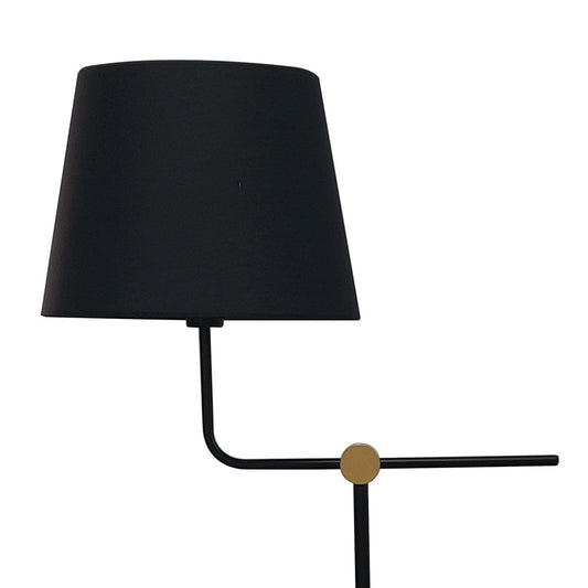 Lámpara de pie Solor fabricada en Metal color Negro y Oro
