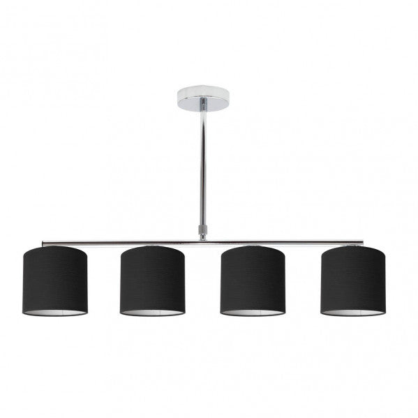 Lámpara Planetario Cromo/Negro 4xe14 (54x61) - Detalle