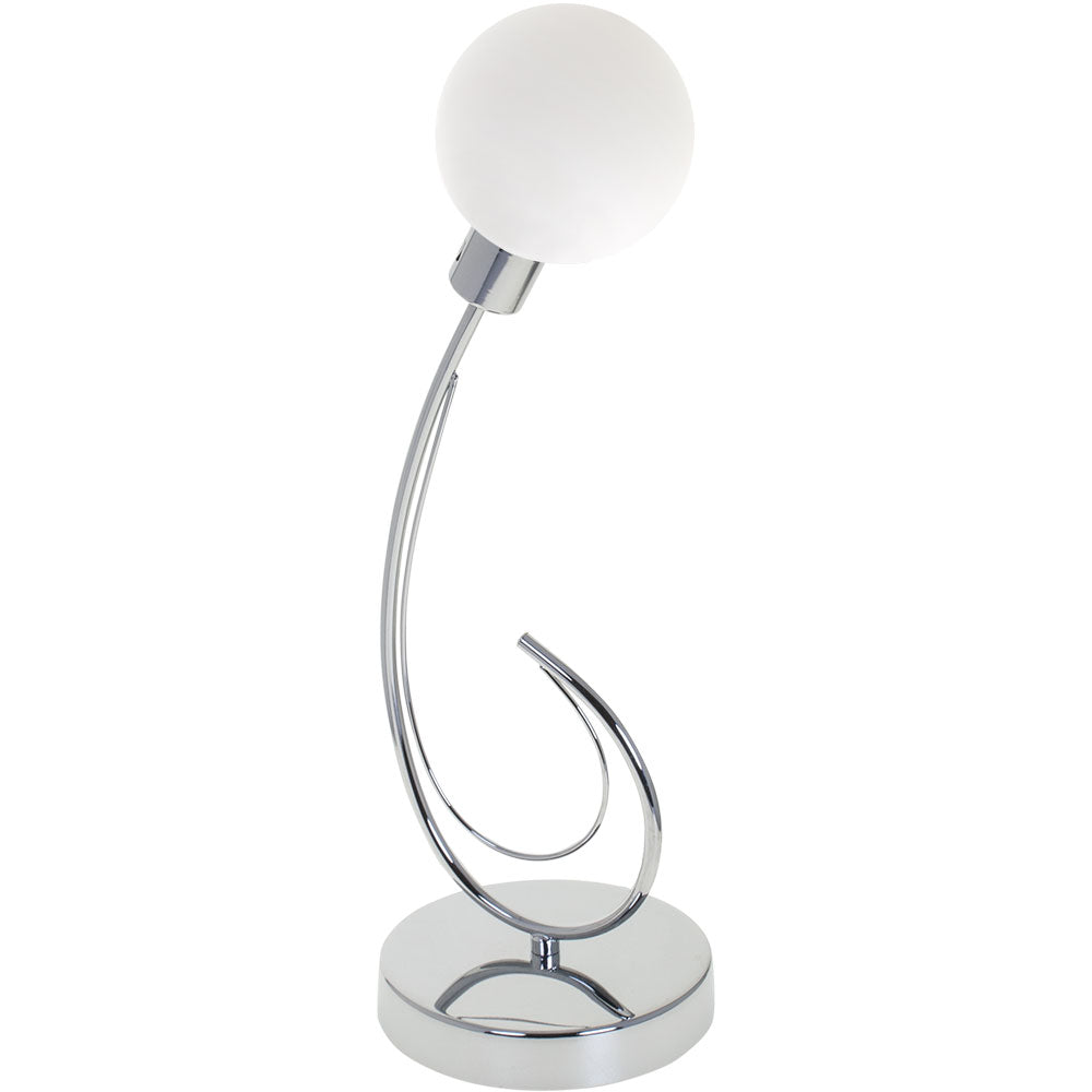 Sobremesa moderno Vita Blanco/cromo – vista principal · Ref. 103070101