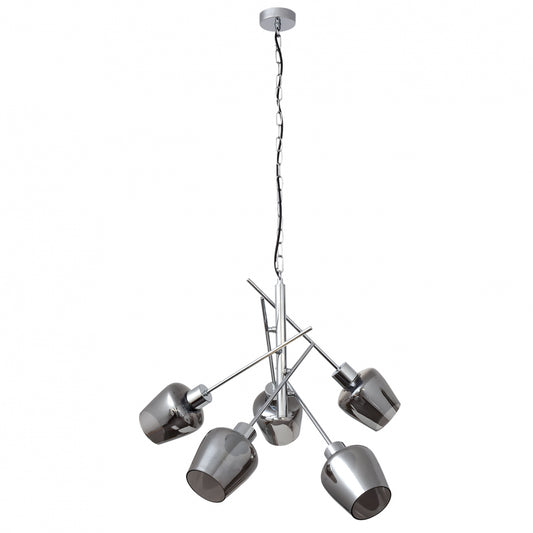 Lámpara Soline 5 Luces Cromo Fabrilamp / Abrila, Ref. 123750520