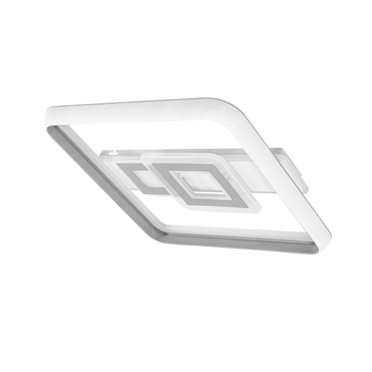 Plafón Moderno LED Sucre Blanco / Gris – vista principal · Ref. 178290328