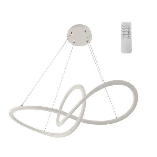 Lámpara de Techo Dunia 740 mm LED 53W 4600 lm 3CCT Blanca CristalRecord - vista principal | CristalRecord