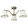 Lámpara Clásica Trebol Cuero y Beige Fabrilamp / Abrila Ref. 151653014