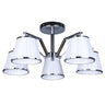 Lámpara de techo Trebol Fabrilamp / Abrila cromo y blanca, Ref. 151655020