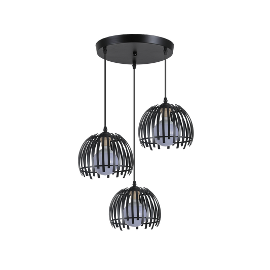 Plafón de Techo Colgante Latina 3 Luces E27 Metal Fabrilamp - vista principal | Fabrilamp / Abrila · Ref. 224583009