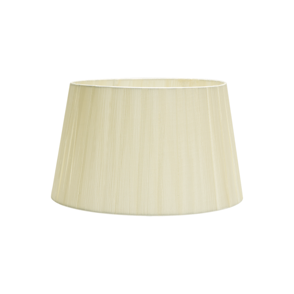 Laura Pantalla Cónica Abierta Textil Beige Fabrilamp / Abrila