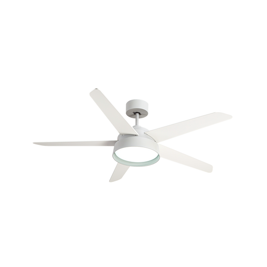 Ventilador de Techo Lebeche Blanco/Blanco-Blanco/Haya – vista principal · Ref. 180791501