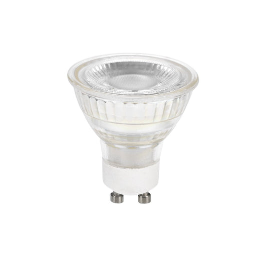 Bombilla LED GU10 2.5W 450lm 6000K Cristal CristalRecord - Vista frontal principal en fondo blanco | LuzGurú