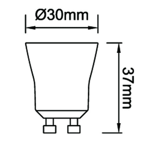 Bombilla LED GU11 4.9W 420Lm 3000K Dimmable Cerámica CristalRecord - imagen 2 | CristalRecord
