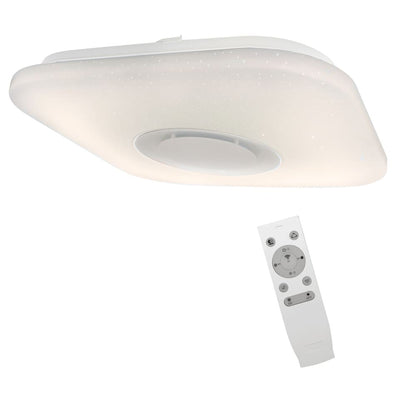 Plafón LED fabricado en aluminio y PVC color blanco