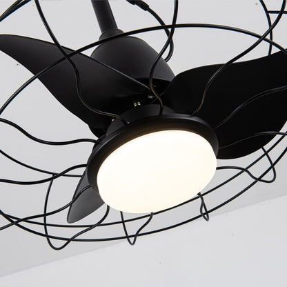 Ventilador Freshfan negro moderno ideal para terrazas y porches