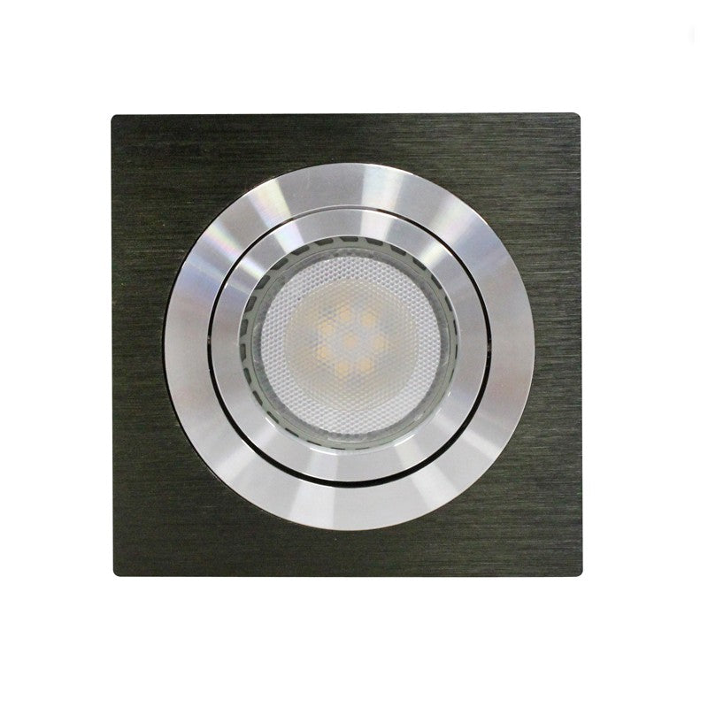 Empotrable LED GU10 CristalRecord, diseño cuadrado, referencia 001339004036