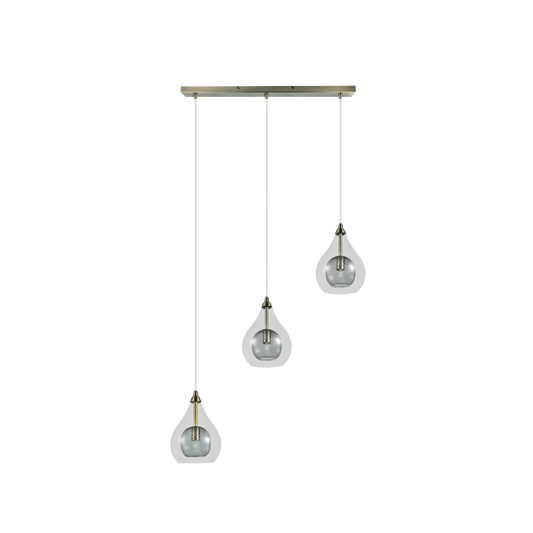 Lámpara Colgante Lhasa 3 Luces G9 65 cm Fabrilamp - vista principal | Fabrilamp / Abrila · Ref. 154093014