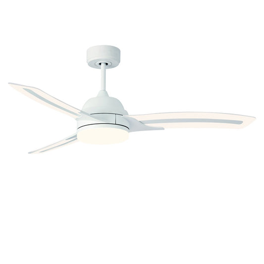 Ventilador de Techo con Luz LED Lighter 24W Smart Blanco Mate CristalRecord - vista principal | CristalRecord