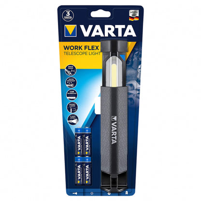 Linterna Varta LED 5W IP54 Negra, vista frontal