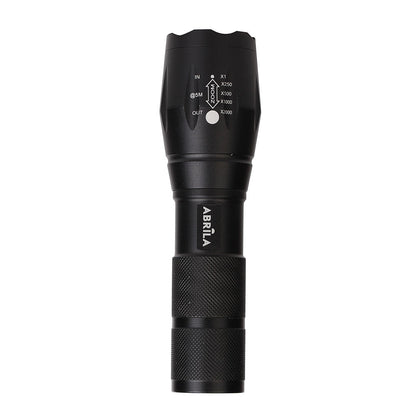 Linterna Centello fabricada en Aluminio color Negro con 300 lúmenes