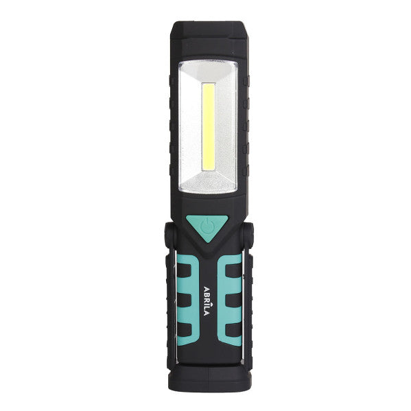 Linterna de Trabajo LED FOTON 300 Lúmenes Negro/Verde Fabrilamp instalada en ambiente decorativo de salón o dormitorio | Fabrilamp / Abrila