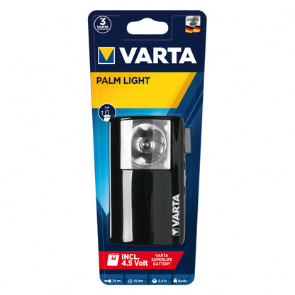 Linterna LED Varta Negra 11x6,9 cm, potente y compacta, ideal para emergencias y actividades al aire libre. luzguru.com