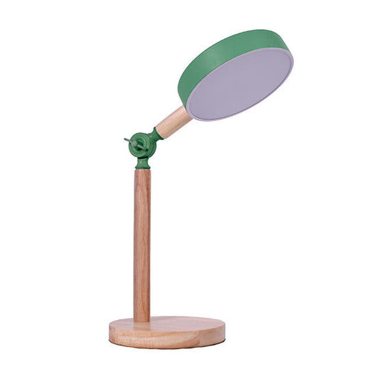Flexo Led Luppa Verde/Madera Natural – vista principal · Ref. L-1001 GR