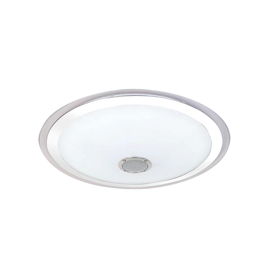 Plafón Moderno LED Magallanes Blanco / Cromo – vista principal · Ref. 145485001