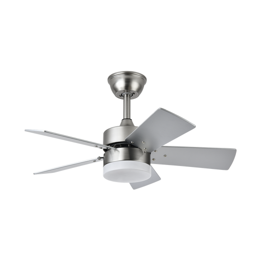 Ventilador de Techo Marta Níquel / Haya - Níquel / Plata – vista principal · Ref. 175891533