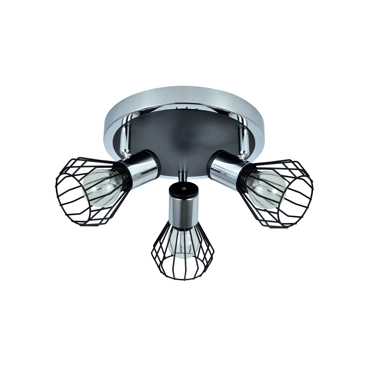 Plafón de Techo Mateo 3 Focos Orientables E14 Fabrilamp - vista principal | Fabrilamp / Abrila · Ref. 142283009