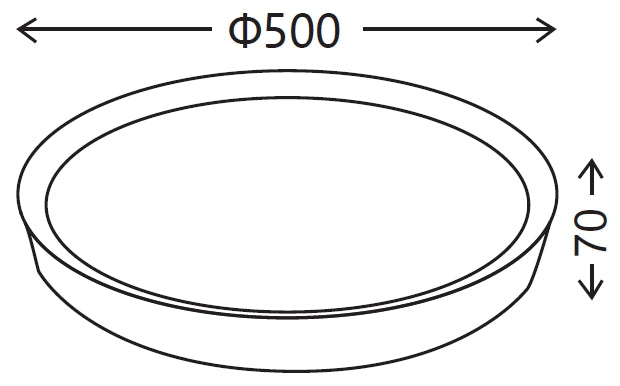 Medidas Plafón LED Plafón LED 69W de Lámparas Muñoz e hijos (Plafón LED) en color Blanco-Madera Roble con diseño circular - Ref 9350MB

