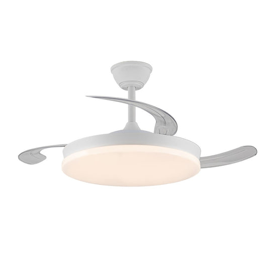 Ventilador de Techo con Luz LED Milky M Eco 45W CCT Blanco CristalRecord - vista principal | CristalRecord