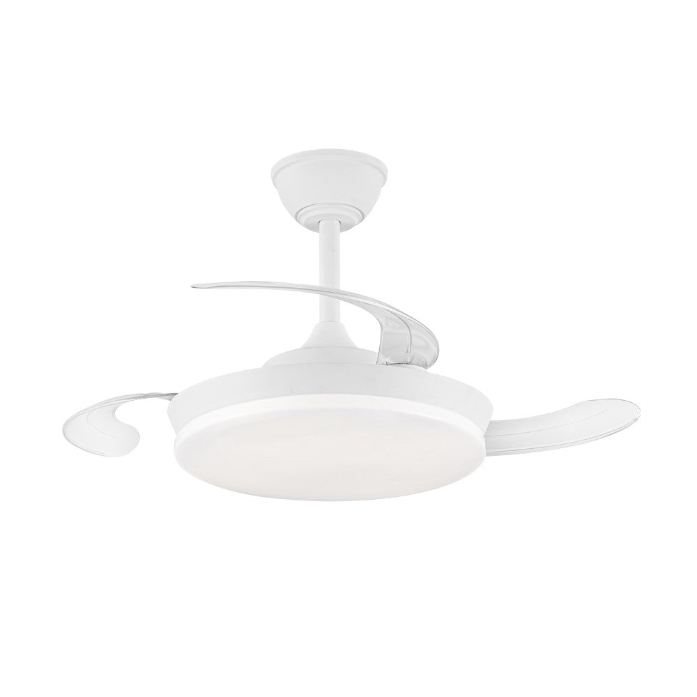 Moderno ventilador con luz ideal para dormitorio