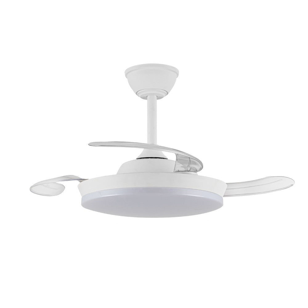 Ventilador Milky S Eco fabricado en Acero color Blanco