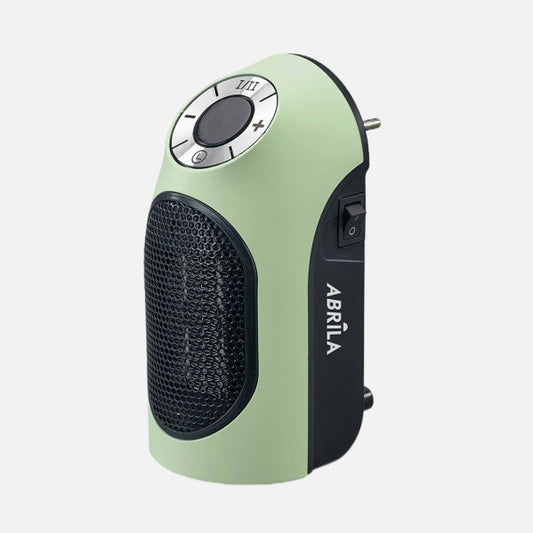 Mini Termoventilador Cerámico PTC Golfo 500 W Verde y Negro Fabrilamp - vista principal | Fabrilamp / Abrila